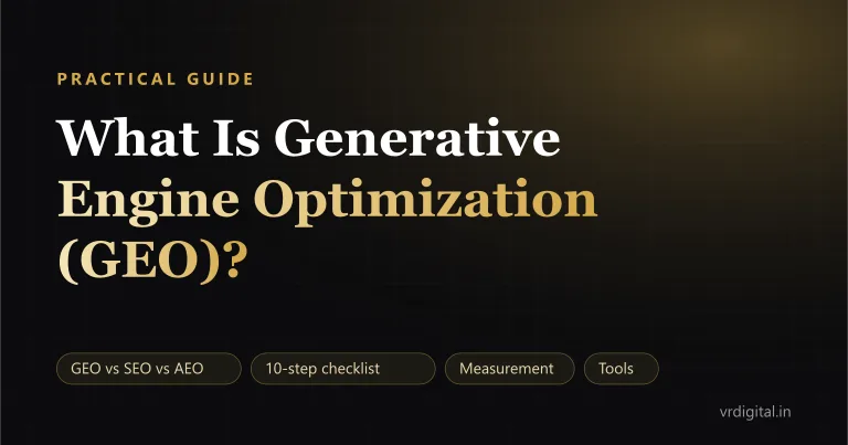 What Is Generative Engine Optimization (GEO)? A Practical Guide